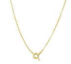 Mondsee 18k Gold Filled Front Clasp Rolo Chain Necklace | 18k Gold Filled Jewelry