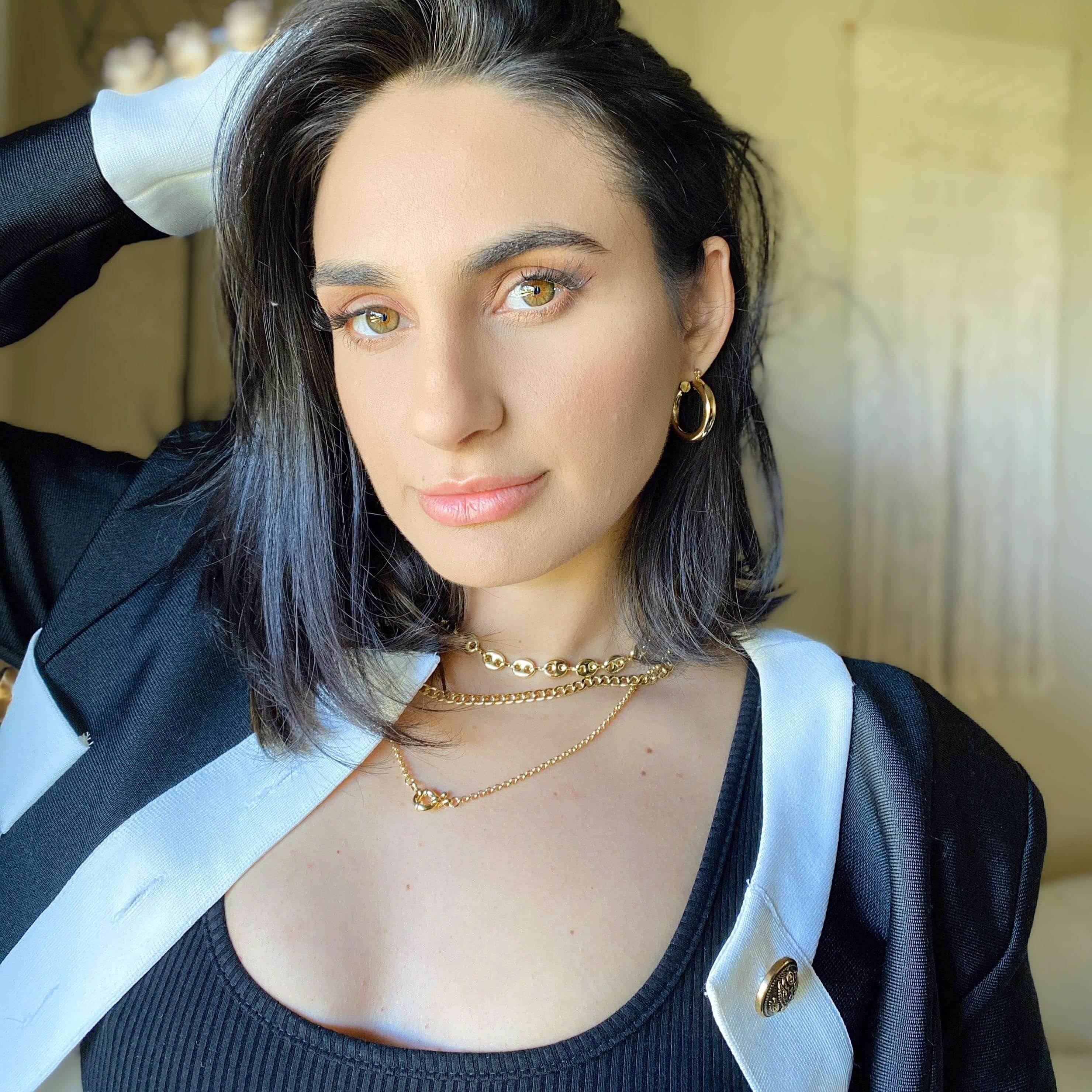 Mondsee 18k Gold Filled Front Clasp Rolo Chain Necklace | 18k Gold Filled Jewelry