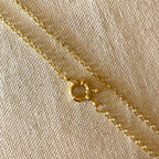 Mondsee 18k Gold Filled Front Clasp Rolo Chain Necklace | 18k Gold Filled Jewelry
