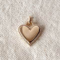 Mondsee 18k Gold Filled Heart Pendant With Cubic Zirconia Around | 18k Gold Filled Jewelry