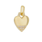 Mondsee 18k Gold Filled Heart Pendant With Cubic Zirconia Stones | 18k Gold Filled Jewelry
