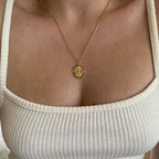 Mondsee 18k Gold Filled Heart Star Infinity Love Charm Spokes From Center to Edges Pendant | 18k Gold Filled Jewelry
