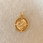 Mondsee 18k Gold Filled Heart Star Infinity Love Charm Spokes From Center to Edges Pendant | 18k Gold Filled Jewelry