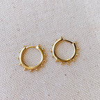 Mondsee 18k Gold Filled Hoop Earrings With Ball Around | 18k Gold Filled Jewelry