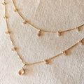 Mondsee 18k Gold Filled Layered Necklace Details In Cubic Zirconia Stones | 18k Gold Filled Jewelry