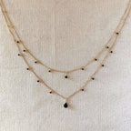 Mondsee 18k Gold Filled Layered Necklace Details In Cubic Zirconia Stones | 18k Gold Filled Jewelry