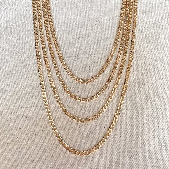 Mondsee 18k Gold Filled Miami Cuban Chain | 18k Gold Filled Jewelry