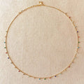 Mondsee 18k Gold Filled Micro Cubic Zirconia Colored Stones Necklace | 18k Gold Filled Jewelry