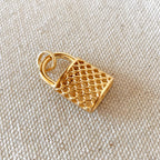 Mondsee 18k Gold Filled Oui Love Lock Pendant | 18k Gold Filled Jewelry