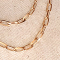 Mondsee 18k Gold Filled Paperclip Link Chain | 18k Gold Filled Jewelry
