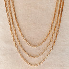 Mondsee 18k Gold Filled Paperclip Link Chain | 18k Gold Filled Jewelry
