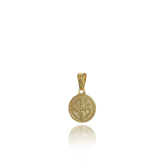 Mondsee 18k Gold Filled Pendant of Saint Benedict | 18k Gold Filled Jewelry