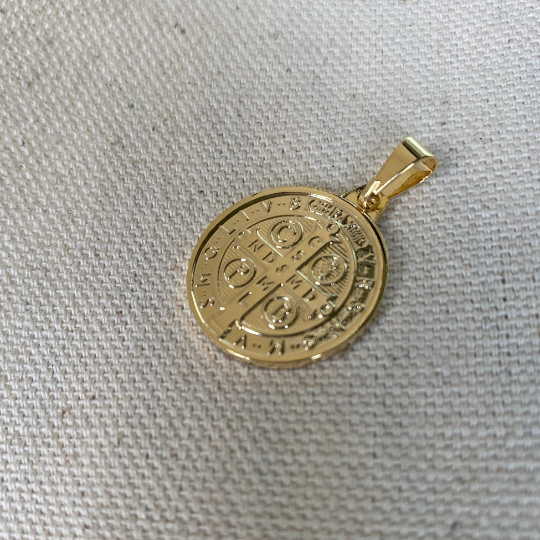 Mondsee 18k Gold Filled Pendant of Saint Benedict | 18k Gold Filled Jewelry