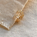 Mondsee 18k Gold Filled Petite Cuban Link Chain C-Hoop Earrings | 18k Gold Filled Jewelry