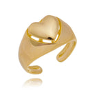 GoldFi 18k Gold Filled Pillow Heart Ring