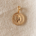 Mondsee 18k Gold Filled Queen Elizabeth Coin Pendant | 18k Gold Filled Jewelry