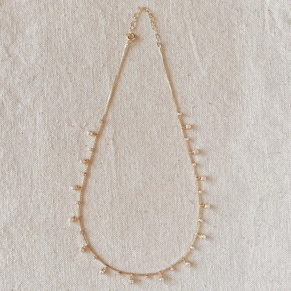 Mondsee 18k Gold Filled Sparkling Necklace | 18k Gold Filled Jewelry