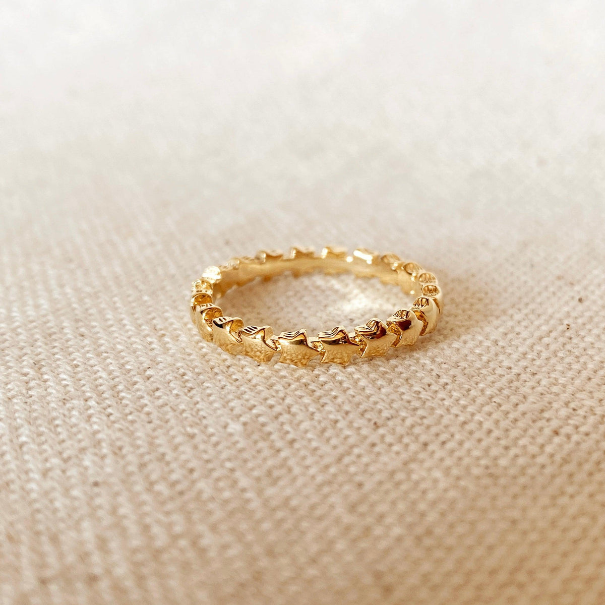 GoldFi 18k Gold Filled Stackable Stars Ring