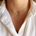 Mondsee 18k Gold Vermeil Opal Necklace | 18k Gold Vermeil Jewelry