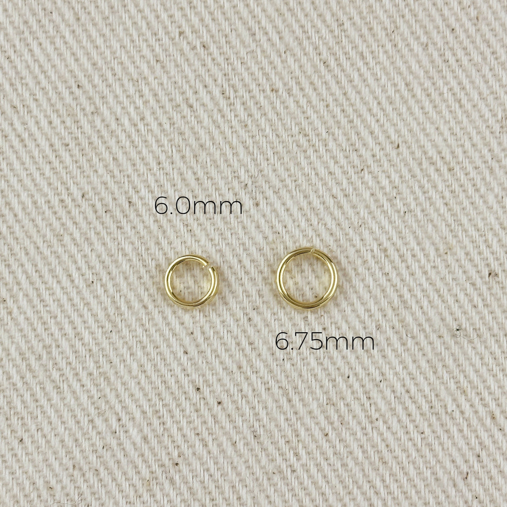 18K Gold Filled Open Round Bail