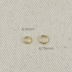 18K Gold Filled Open Round Bail