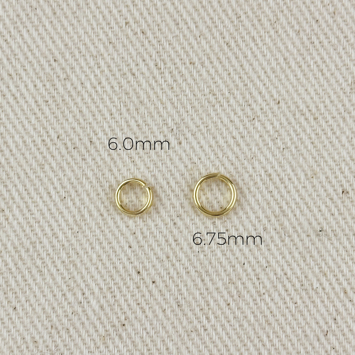 18K Gold Filled Open Round Bail
