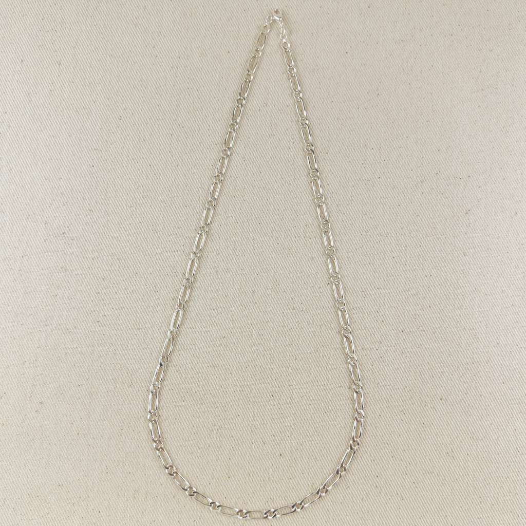 Mondsee Sterling Silver Figaro 1x1 Chain - 4.7mm | 18k Gold Filled Jewelry
