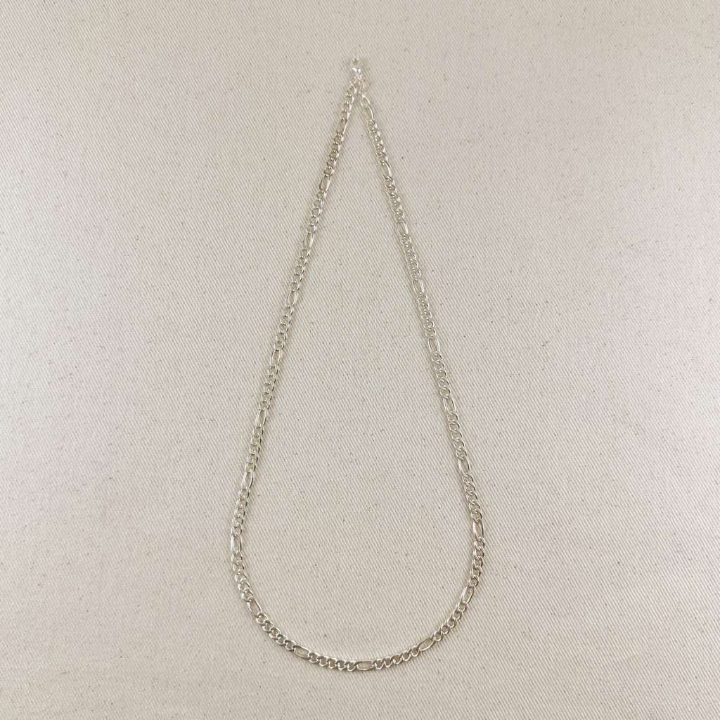 Mondsee Sterling Silver Figaro 5x1 Chain 4.8mm | 18k Gold Filled Jewelry