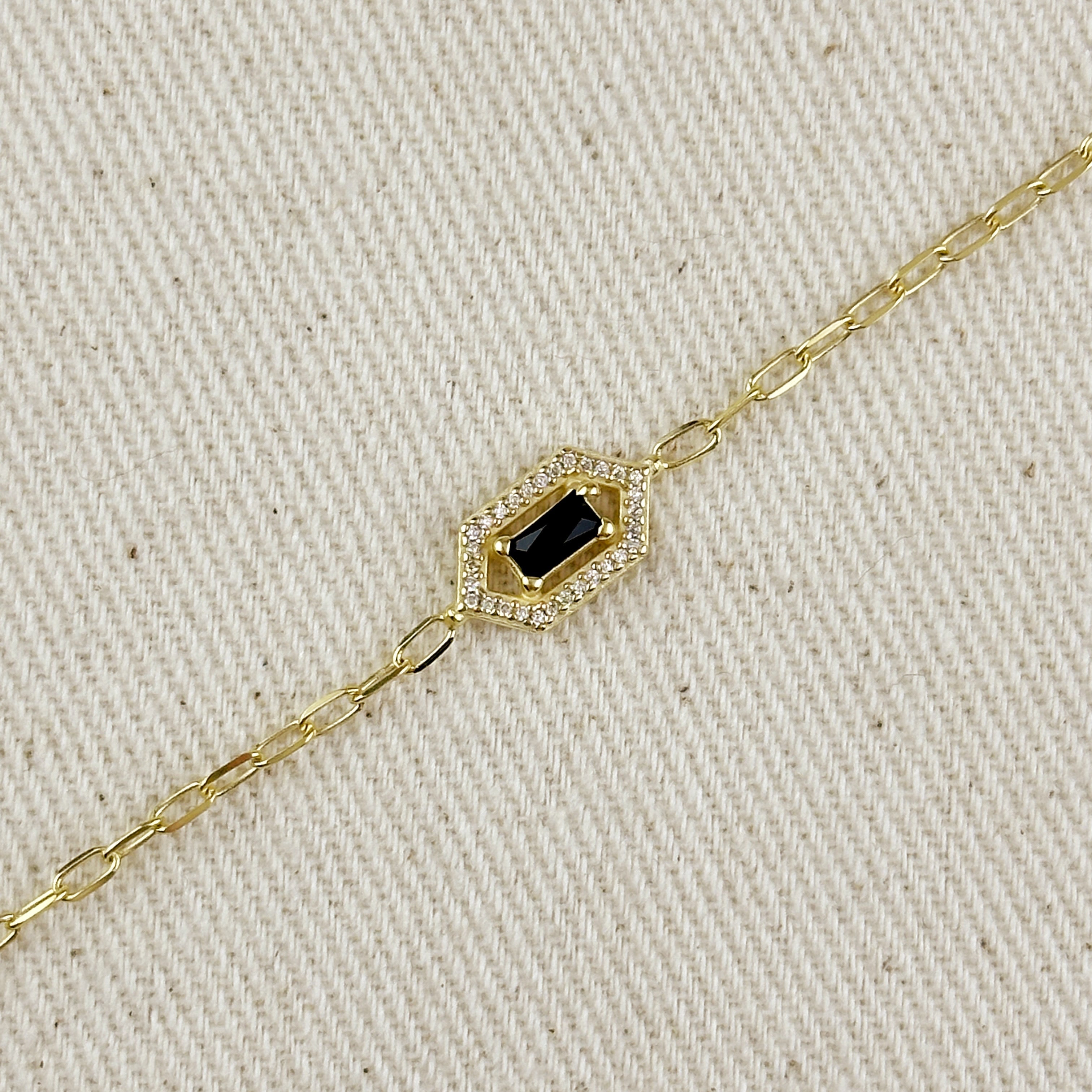 18k Gold Vermeil Fancy Birthstone Bracelet