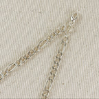 Sterling Silver Figaro 5x1 Chain 4.8mm, view 5