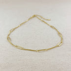 Mondsee 18k Gold Filled Paperclip & Box Chain Necklace | 18k Gold Filled Jewelry