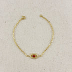 Mondsee 18k Gold Vermeil Fancy Birthstone Bracelet | 18k Gold Vermeil Jewelry