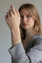 Mondsee 18k Gold Filled 2mm Square Rope Chain Bracelet | 18k Gold Filled Jewelry