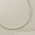 Sterling Silver Figaro 1x1 Chain 3.9mm