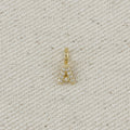 18k Gold filled Micro CZ Initial Letter Charm