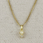 Mondsee 18k Gold Filled Pearl & Crystal Charm Necklace | 18k Gold Filled Jewelry