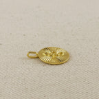 18k Gold Filled Snake Serpent Pendant Featuring Spoke Design
