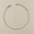 Mondsee 18k Gold Filled 1.5mm Figaro Chain Anklet | 18k Gold Filled Jewelry