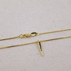 Mondsee 18k Gold Filled Black CZ Spear Necklace | 18k Gold Filled Jewelry