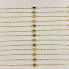 18k Gold Vermeil Fancy Birthstone Bracelet, view 4