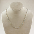 Mondsee Sterling Silver Flat Elongated Curb Chain 4.0mm | Sterling Silver Jewelry