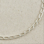 Mondsee Sterling Silver Flat Elongated Curb Chain 4.0mm | Sterling Silver Jewelry