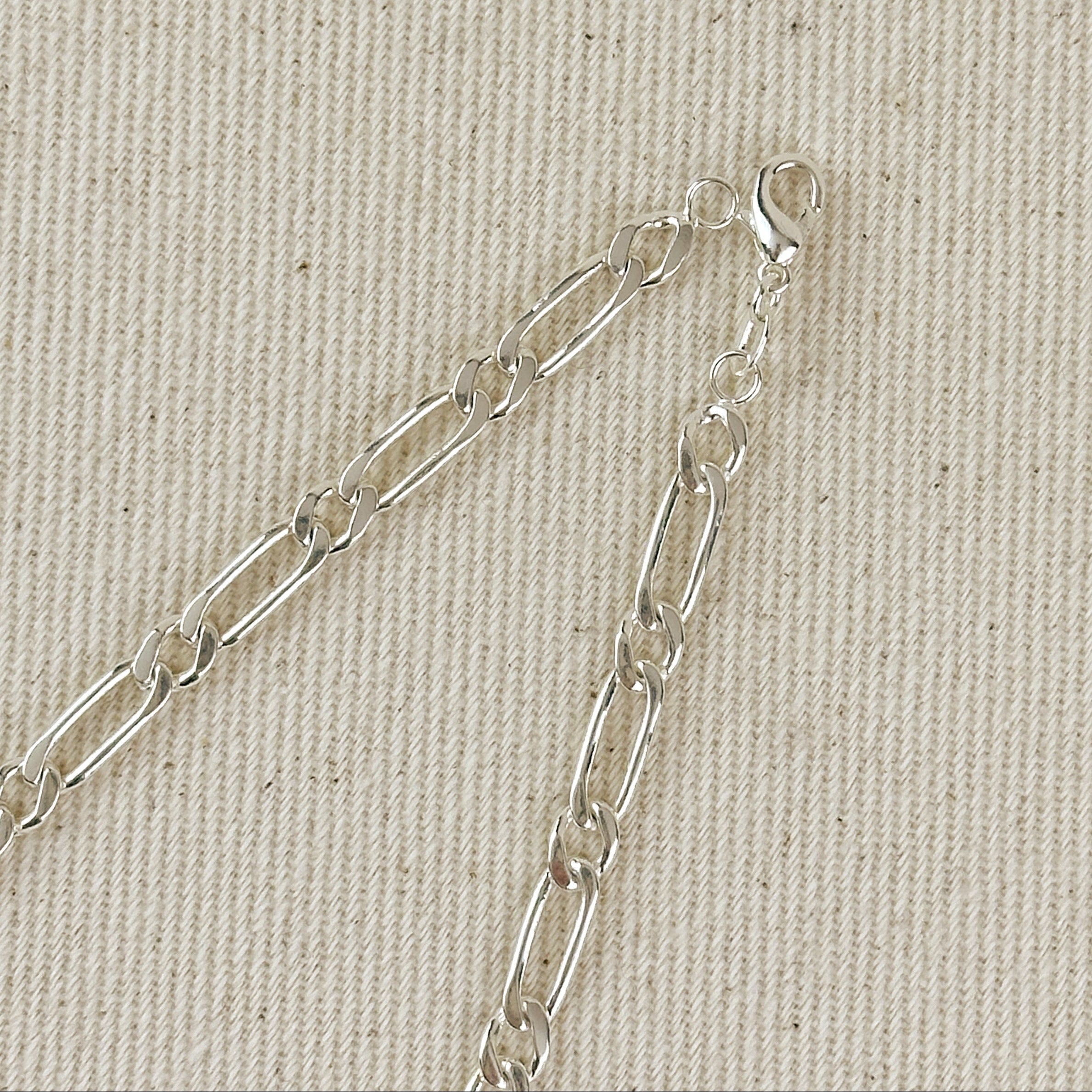Mondsee Sterling Silver Figaro 1x1 Chain - 4.7mm | 18k Gold Filled Jewelry