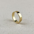 Mondsee 18k Gold Filled Polished Flat Band Ring | 18k Gold Filled Jewelry