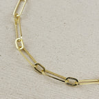 Mondsee 18k Gold Filled Oversized Paperclip Necklace | 18k Gold Filled Jewelry