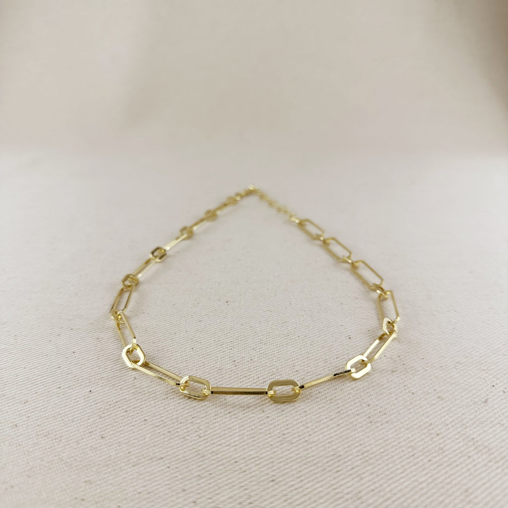 Mondsee 18k Gold Filled Oversized Paperclip Necklace | 18k Gold Filled Jewelry