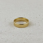 Mondsee 18k Gold Filled Polished Flat Band Ring | 18k Gold Filled Jewelry