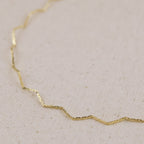 Mondsee 18k Gold Filled Zig Zag Anklet | 18k Gold Filled Jewelry