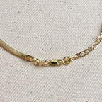 Mondsee 18k Gold Filled 3.0mm Thickness Herringbone Anklet | 18k Gold Filled Jewelry