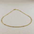 Mondsee 18k Gold Filled 2.5mm Mesh Chain with Diamond Cut Pressed Detail Necklace | 18k Gold Filled Jewelry